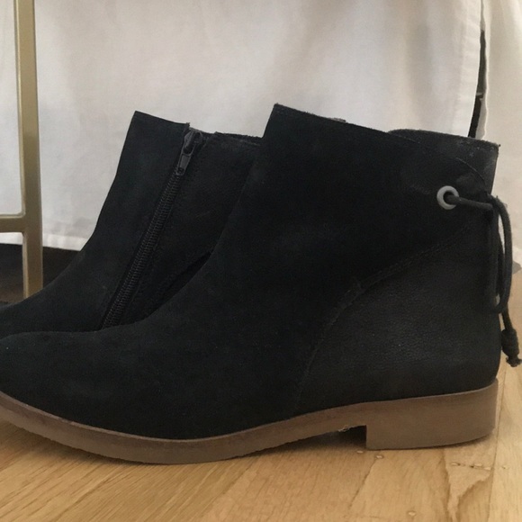 Black Suede Booties - Picture 1 of 4